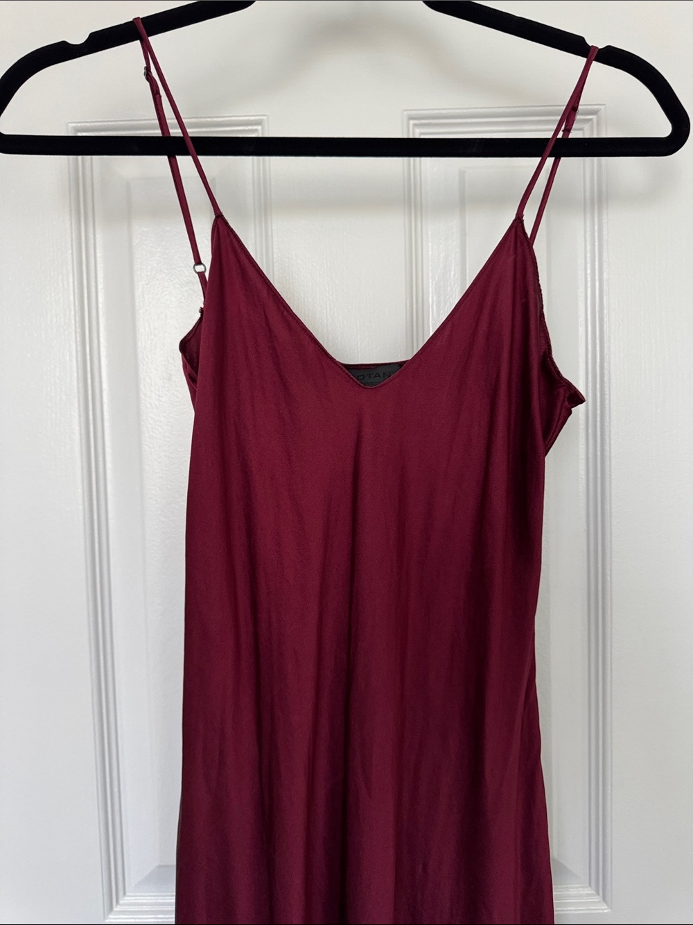 Nili Lotan Burgundy Silk Slip Dress - Picture 9 of 12